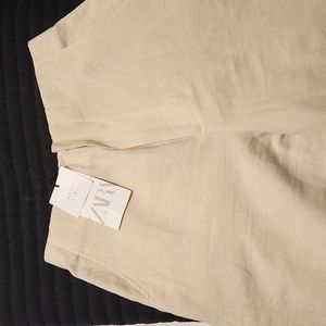 NWT - Zara Wide Leg Linen Pants